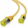  GRS zertifiziertes Cat 6a Patchcâble avec Cat 7 Rohcâble TPE jaune 10,0m