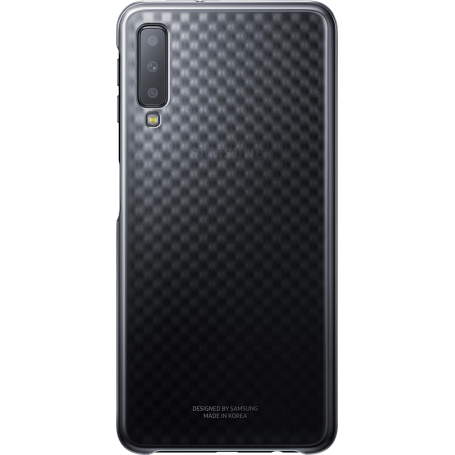 Coque rigide noire et transparente Evolution Samsung pour Galaxy A7 A750 (2018)