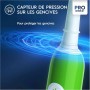 Oral-B Pro Junior Brosse à Dents Électrique Enfant, Vert, 1 Brossette Brossage Doux, Minuteur et Vibrations, Batterie Rechargeable, 6 Ans et Plus