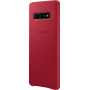 Coque rigide en cuir rouge Samsung EF-VG975LR pour Galaxy S10+ G975