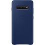 Coque rigide en cuir bleu marine Samsung EF-VG975LN pour Galaxy S10+ G975