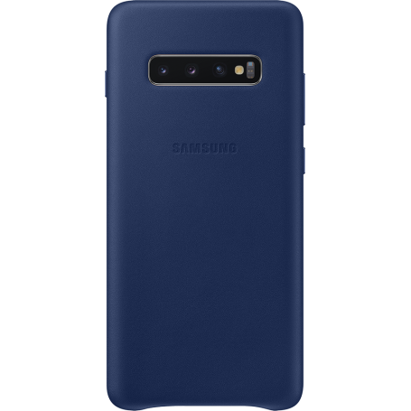 Coque rigide en cuir bleu marine Samsung EF-VG975LN pour Galaxy S10+ G975