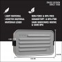 SIGG - Lunch Box Aluminium Plus - Avec Compartiments - Design Primé - Passe Au Lave-Vaisselle & Micro-Ondes - Étanche - Extrêmement Légère - Sans BPA - S / L