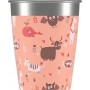 Sigg Set de Gobelets pour Enfant (4 x 0,35 L), Gobelets Réutilisables au Design Coloré pour Filles et Garçons, Verres pour Enfants à Utiliser à la Maison et en Extérieur