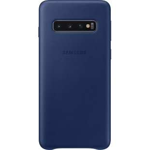 Coque rigide en cuir bleu marine Samsung EF-VG973LN pour Galaxy S10 G973