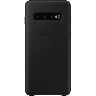 Coque rigide en cuir noir Samsung EF-VG973LB pour Galaxy S10 G973