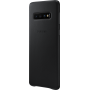 Coque rigide en cuir noir Samsung EF-VG973LB pour Galaxy S10 G973