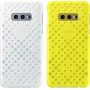 Double coque perforée blanche et jaune EF-XG970CW Samsung pour Galaxy S10e G970
