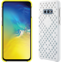 Double coque perforée blanche et jaune EF-XG970CW Samsung pour Galaxy S10e G970
