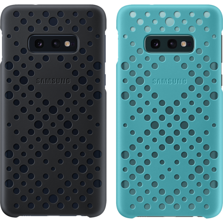 Double coque perforée noire et bleue EF-XG970CB Samsung pour Galaxy S10e G970