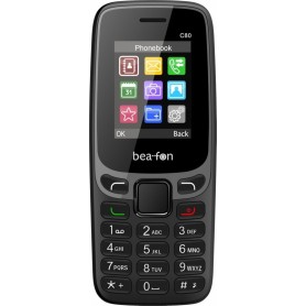  C80 4,5 cm (1.77") 67 g Noir Téléphone d'entrée de Gamme