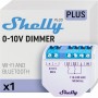 Shelly Plus 0-10V Dimmer | Module variateur de lumière connecté | Wi-Fi & Bluetooth | Variateur d'intensité sans fil | Compatible avec Alexa & Google Home | app iOS & Android