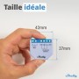 Shelly Plus 0-10V Dimmer | Module variateur de lumière connecté | Wi-Fi & Bluetooth | Variateur d'intensité sans fil | Compatible avec Alexa & Google Home | app iOS & Android