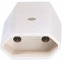  prise euro plate 2,5A/250VAC, montage, blanc