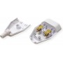  prise euro plate 2,5A/250VAC, montage, blanc