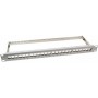  Keystone - 19“ moduleträger 1 HE 24 Port, Entlastungsschiene, Gris