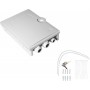  FTTH-Hausanschlussbox pour Max. 24 Fasern, 6X LC/QD ou SC/DX