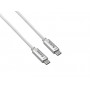  câble de raccordement, USB 4, 40 Gbps 240W,Type-C PREMIUM Stecker, 2,0m, blanc
