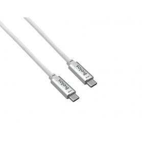  câble de raccordement, USB 4, 40 Gbps 240W,Type-C PREMIUM Stecker, 2,0m, blanc