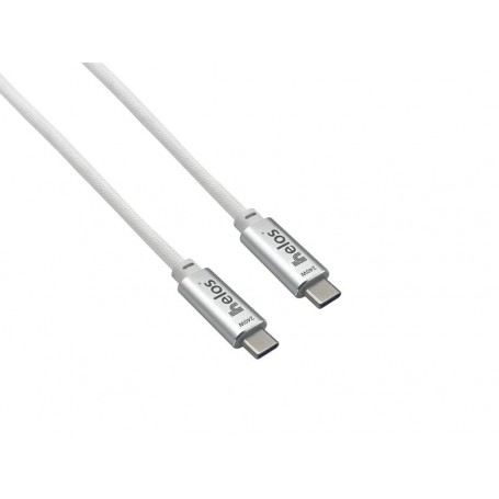  câble de raccordement, USB 4, 40 Gbps 240W,Type-C PREMIUM Stecker, 2,0m, blanc