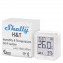 Shelly H&T Gen3 - Blanc | Capteur de température et d’humidité ambiante | Thermomètre & Hygromètre | Wi-Fi & Bluetooth | Sans fil | Mémoire flash 8 Mo | Double alimentation – USB Type-C et piles 4x AA