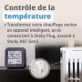 Shelly H&T Gen3 - Noir | Capteur de température et d'humidité connecté | Thermomètre & Hygromètre intérieur/extérieur | Wi-Fi & Bluetooth | Compatible avec Alexa et Google Home | App iOS & Android