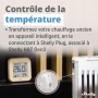 Shelly H&T Gen3 - Moka | Capteur de température et d'humidité connecté | Thermomètre & Hygromètre intérieur/extérieur | Wi-Fi & Bluetooth | Compatible avec Alexa et Google Home | App iOS & Android