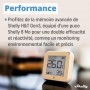Shelly H&T Gen3 - Moka | Capteur de température et d'humidité connecté | Thermomètre & Hygromètre intérieur/extérieur | Wi-Fi & Bluetooth | Compatible avec Alexa et Google Home | App iOS & Android