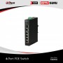 Switch||DH-PFS3106-4ET-60|Type L2|4x10Base-T / 100Base-TX|1x1000Base-T|1x100Base-X|PoE Ports 4|60 Watts|DH-PFS3106-4ET-60