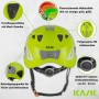  Superplasma HI VIZ Casque de protection de travail, molette, bandes réfléchissantes, EN 397, couleur : blanc