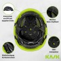  Superplasma HI VIZ Casque de protection de travail, molette, bandes réfléchissantes, EN 397, couleur : blanc
