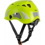  Superplasma HI VIZ Casque de protection de travail, molette, bandes réfléchissantes, EN 397, couleur : blanc