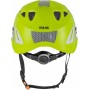  Superplasma HI VIZ Casque de protection de travail, molette, bandes réfléchissantes, EN 397, couleur : blanc