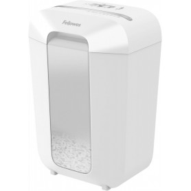 Fellowes Destructeur de Document LX70, destructeur Personnel Papier avec agrafes, Trombones et Carte de crédit, Coupe croisée, Corbeille 18L, Capacité : 11 Feuilles, Blanc