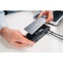  Station d'accueil USB-C Pro, hub 15 en 1 avec SSD intégré, Adaptateur multiport vers HDMI 4K et 8K, USB-A et USB-C, PD 80 W, AUX, Lecteur de Cartes, pour Mac/Windows Laptop et Autres