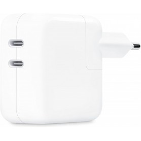 Chargeur double Apple USB-C 35 W blanc