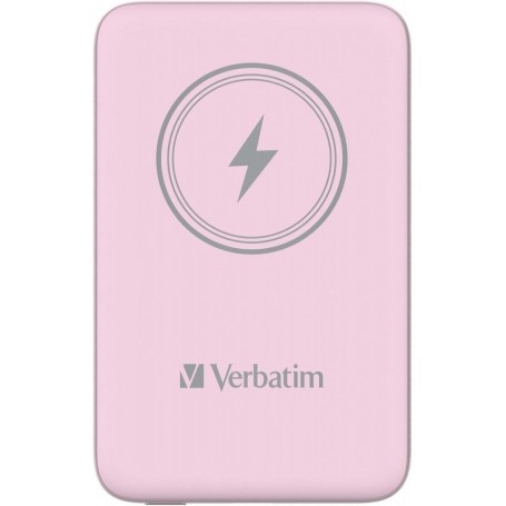 Charge 'n' Go Magnetic Wireless Power Bank 5000 Pink