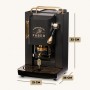 Faber Pro Deluxe Macchina da Caffè Cialde 44mm Mat Black Ottone