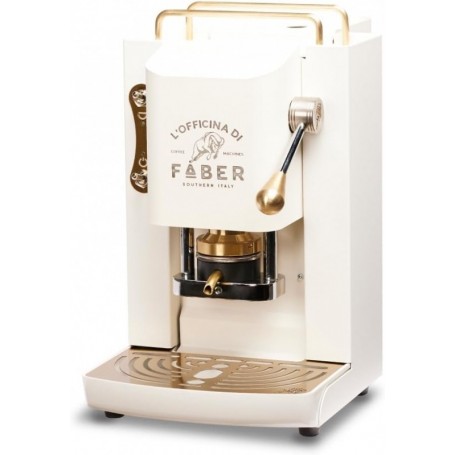 Faber Pro Deluxe Macchina da Caffè Cialde 44mm Turquoise Ottone