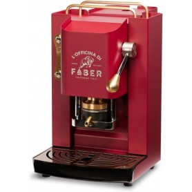 Faber Pro Deluxe Cherry Red ESE Pad Espressomaschine