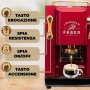 Faber Pro Deluxe Cherry Red ESE Pad Espressomaschine