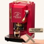 Faber Pro Deluxe Cherry Red ESE Pad Espressomaschine