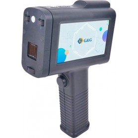 G&G -HH1001B Imprimante d'étiquetage Mobile avec écran tactile de 4,3" pour étiquettes, Logo, écriture, Code-Barres, QR, Graphiques - Imprime sur Toutes Les Surfaces Solides telles Que Le Verre, Le
