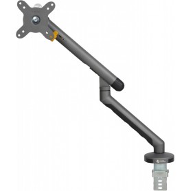 BakkerElkhuizen - Support d'écran BE Flexible Single - Support de Moniteur pour écran 10 Mors 27" - Hauteur réglable - Gris foncé