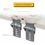 BakkerElkhuizen - Support d'écran BE Flexible Dual - Support pour 2 moniteurs - pour écran 10 Mors 27" - Hauteur réglable - Blanc