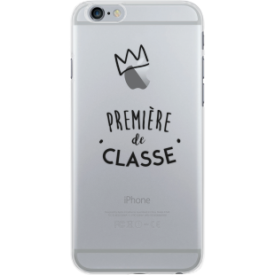 Coque semi-rigide transparente Première de la classe pour iPhone 6/6S/7/8