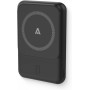 Batterie externe 5000 mAh : charge inductive, ports, compatible avec MagSafe - Noir