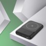 Batterie externe 5000 mAh : charge inductive, ports, compatible avec MagSafe - Noir