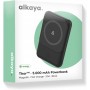 Batterie externe 5000 mAh : charge inductive, ports, compatible avec MagSafe - Noir