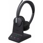  WH64 Dual UC Casque sans Fil Arceau Bureau/Centre d'appels Micro-USB Bluetooth Noir
